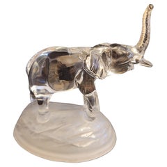 Vintage France Crystal Elephant