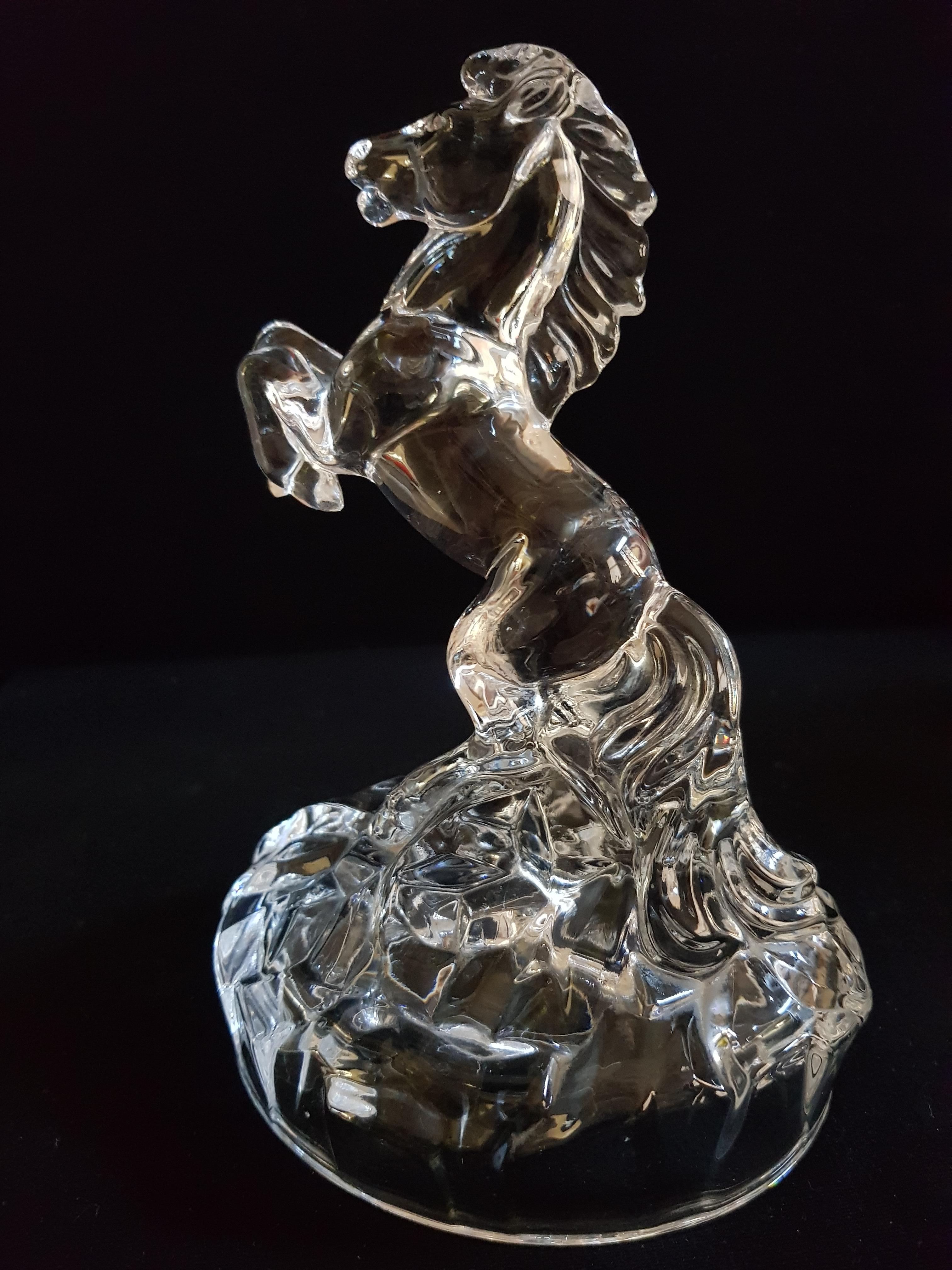 crystal horse figurine