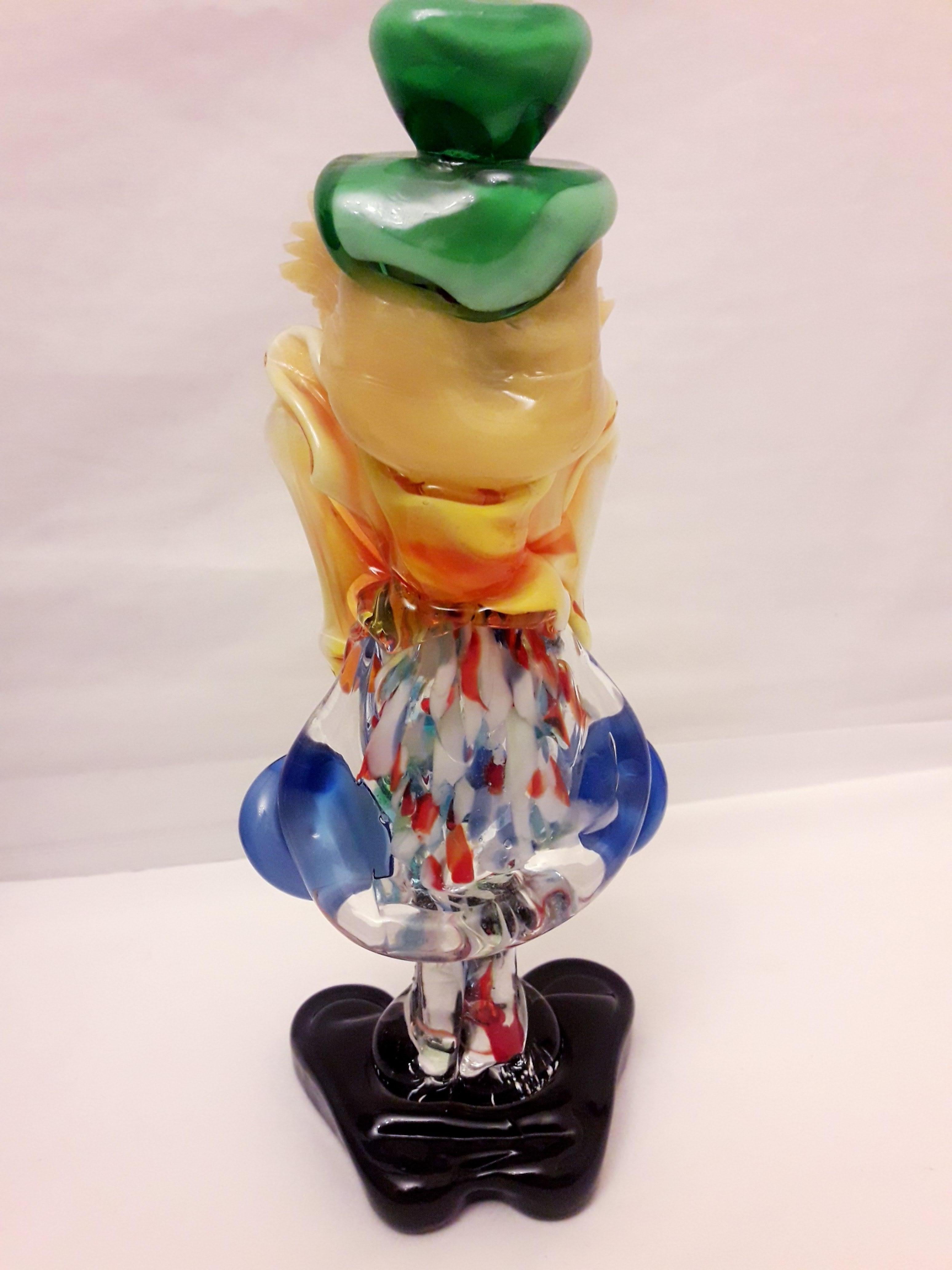 Vitange Genuine Murano Glass Clowns In Excellent Condition In Grantham, GB