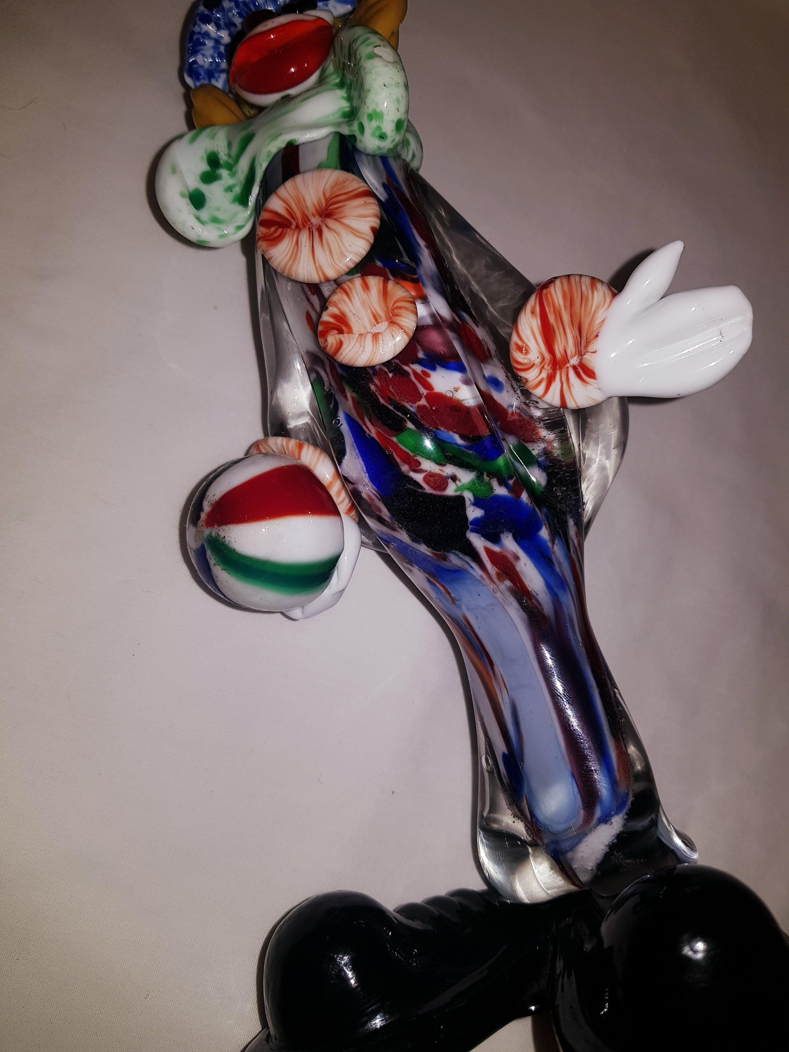 Vitange Clowns aus echtem Muranoglas im Angebot 3