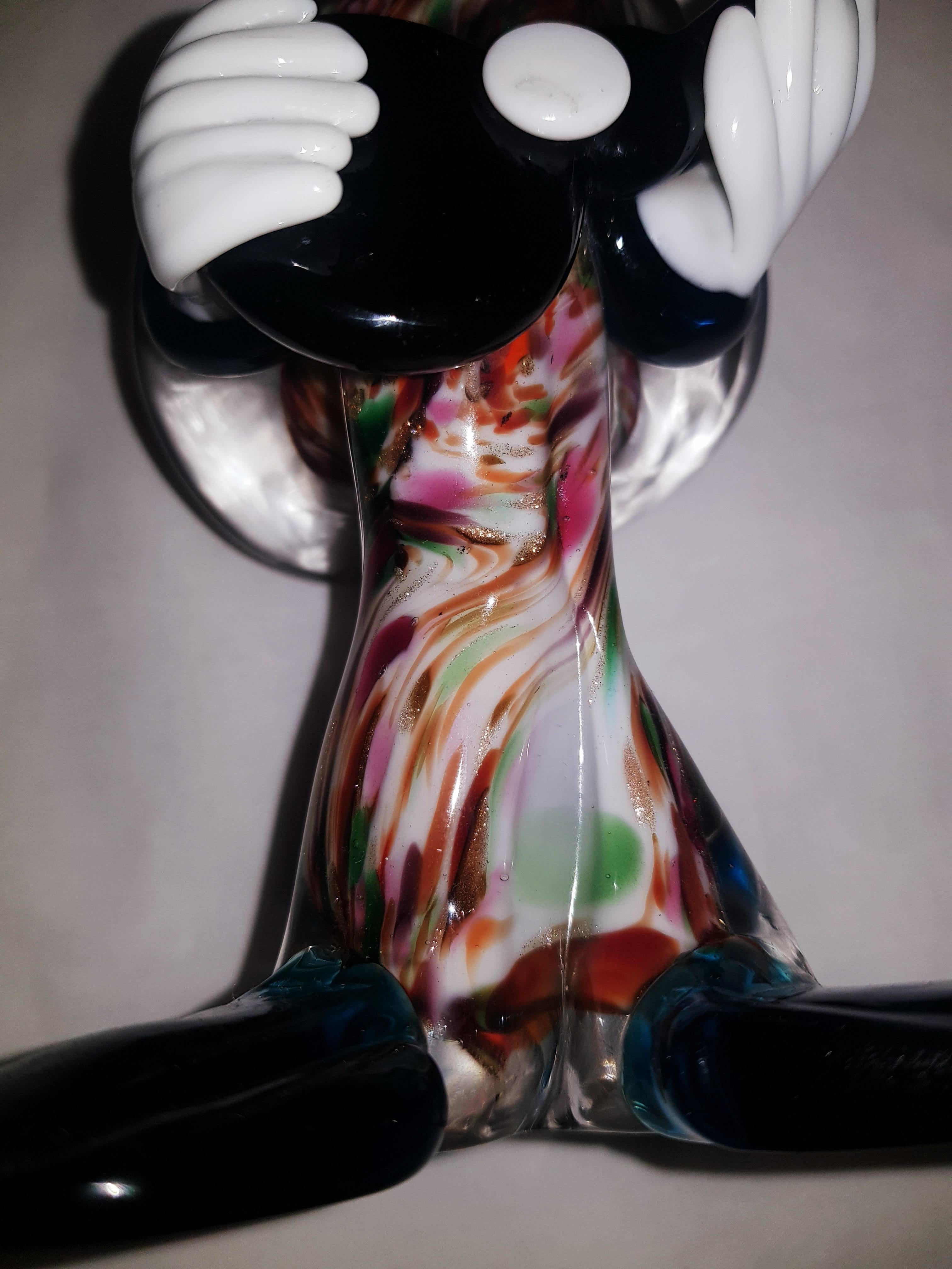 Vitange Clowns aus echtem Muranoglas (Mitte des 20. Jahrhunderts) im Angebot
