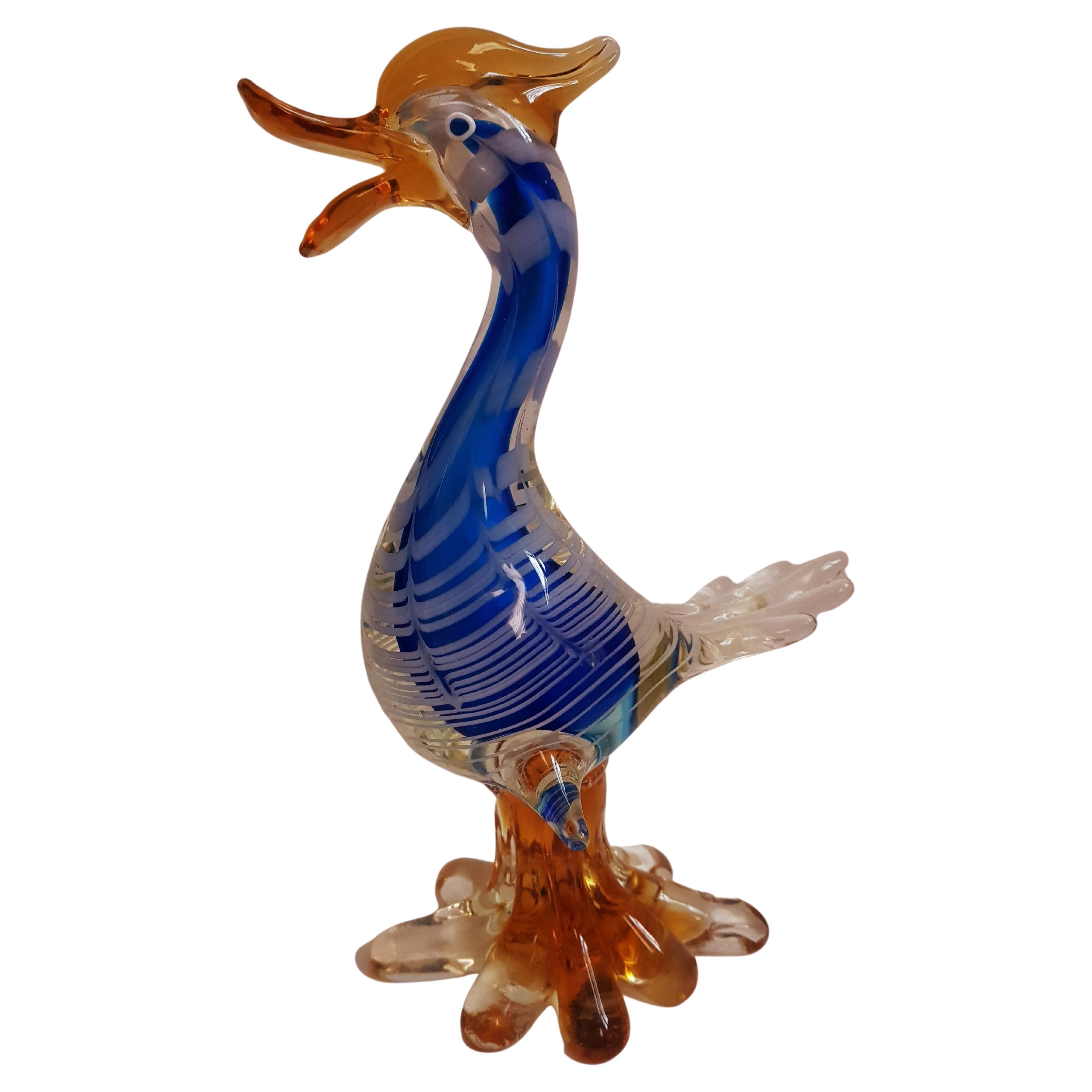 Vitange Genuine Murano Glass Duck For Sale