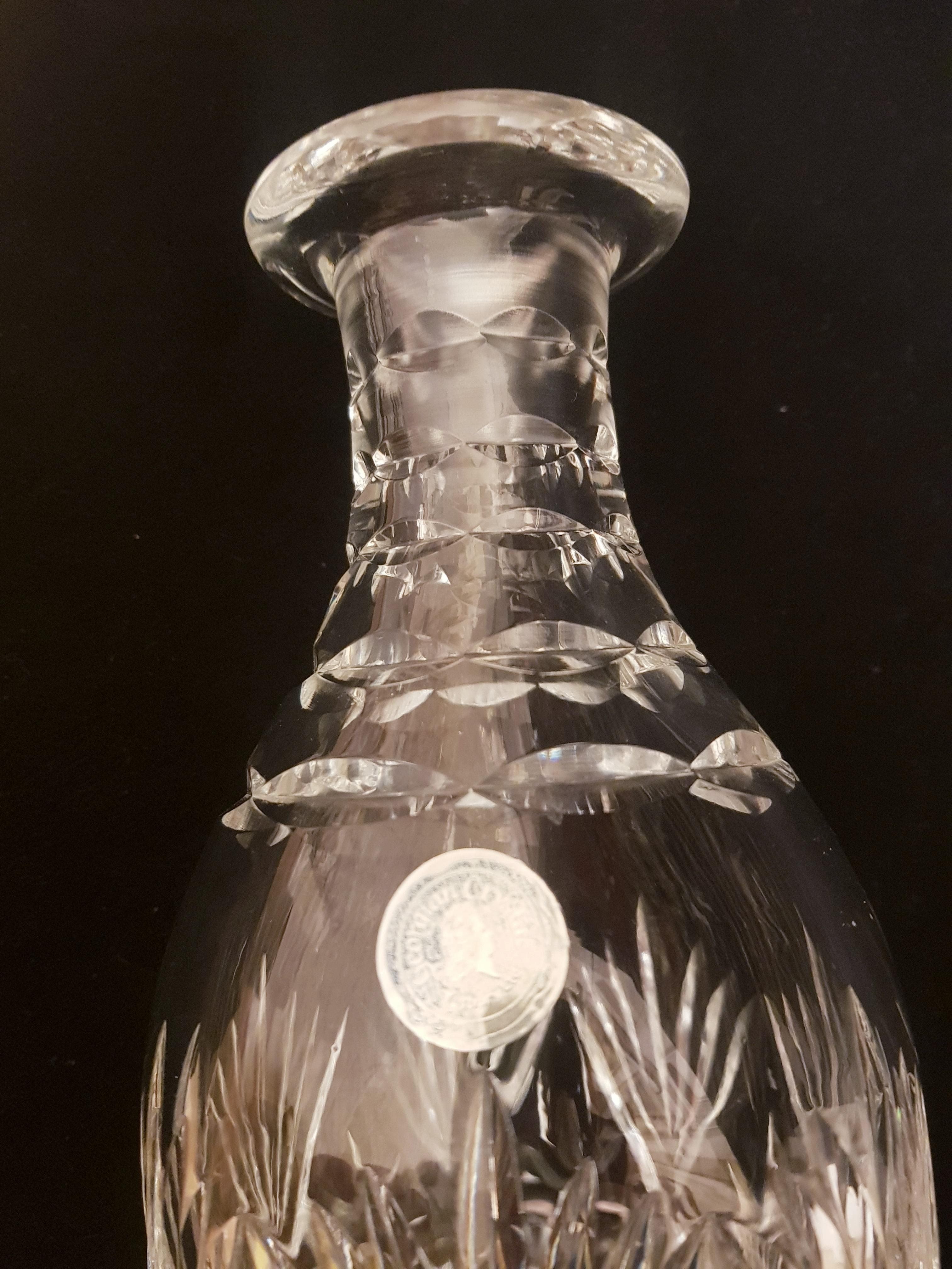 Mid-20th Century Vitange Georgian Hand Cut Crystal Drinking Set For Sale