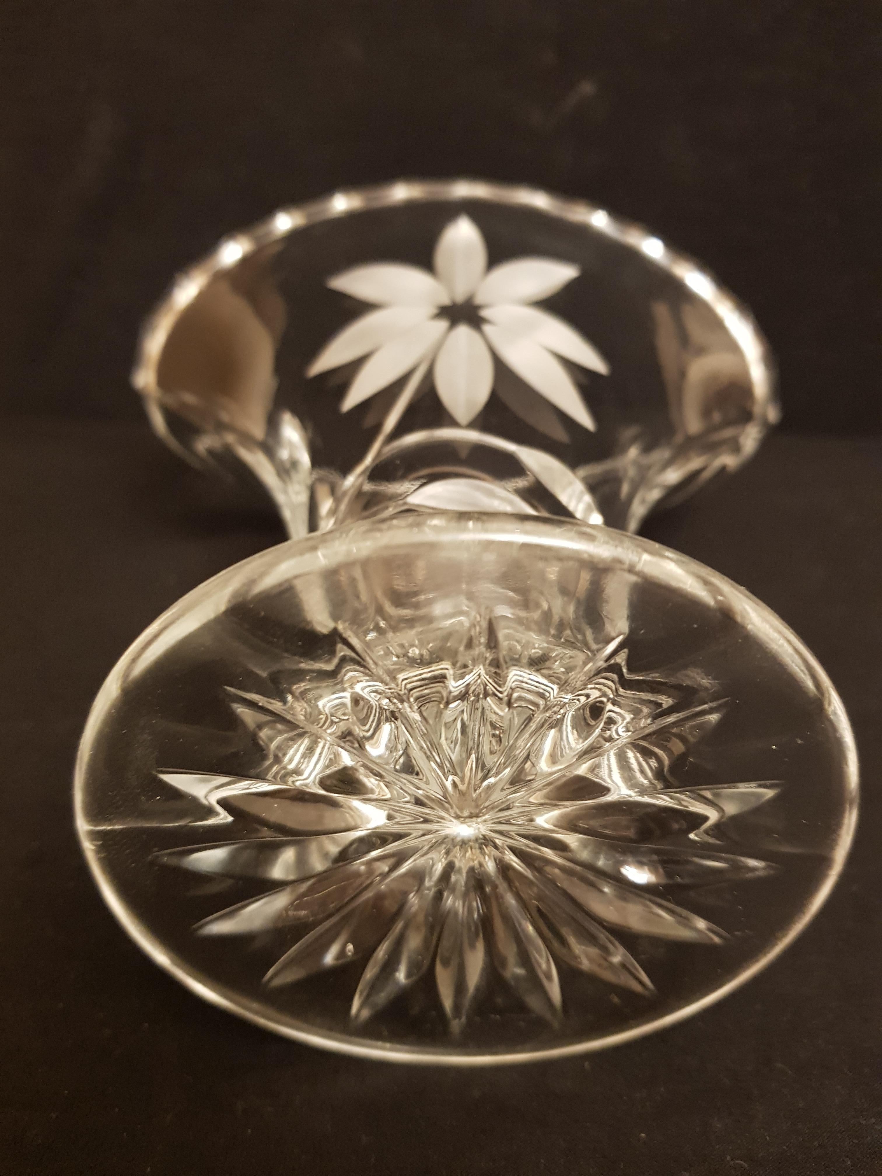Vitange Hand Cut Bohemian Vases For Sale 3