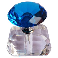 Vitange Handcut Gem Faceted Crystal Perfume Bottle