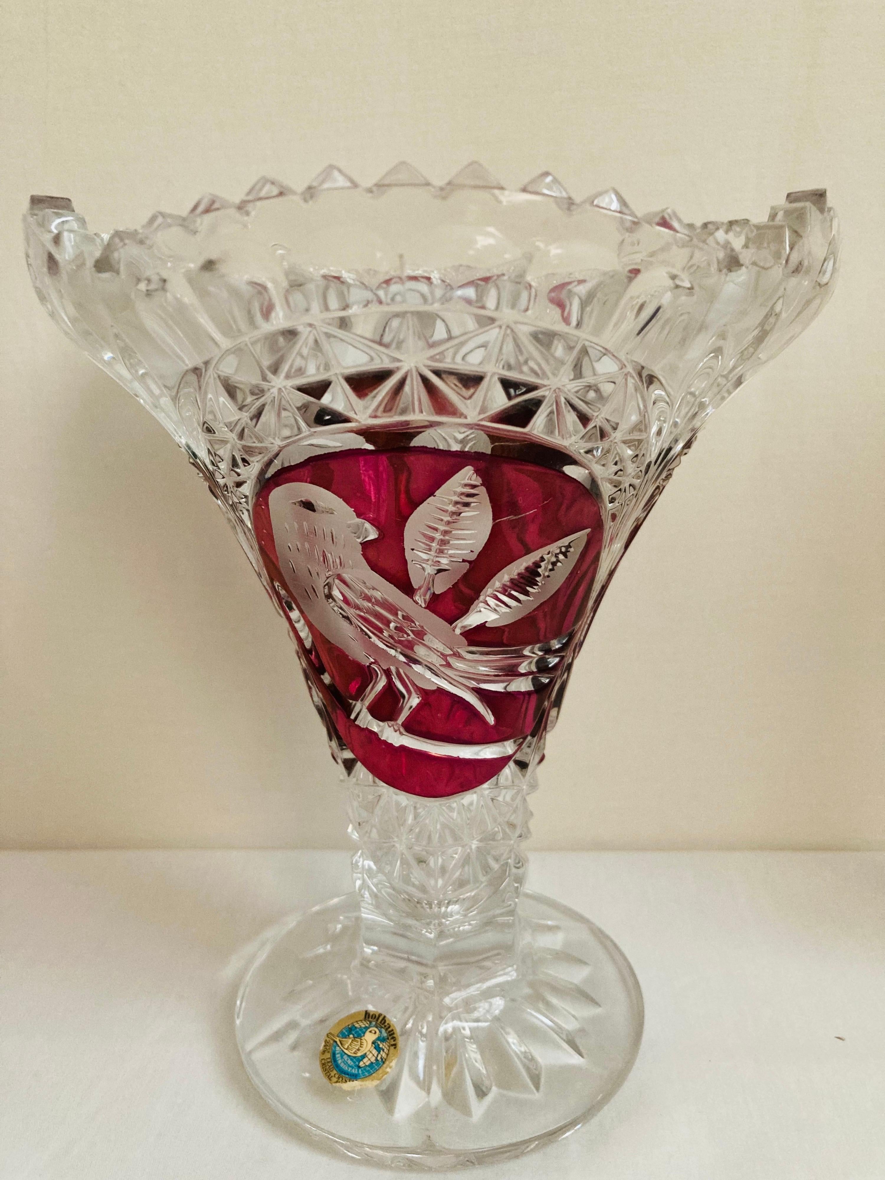 Beautiful vitange Hofbauer crystal set made in west Germany years 1960. the set have 3 vases ( 25/9/10 cm, 22/8/9cm and 20/16/11cm) and 2 baskets (18/16/9cm) one bowl (14/13/10cm) one bon-bon dish (17/10/7 cm) and 2 bells (21/9/9cm) all perfect
