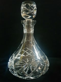 Vintage Italian Hand Cut Crystal Decanter