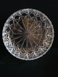Vitange Large Hand Cut Foreign Crystal Bowl