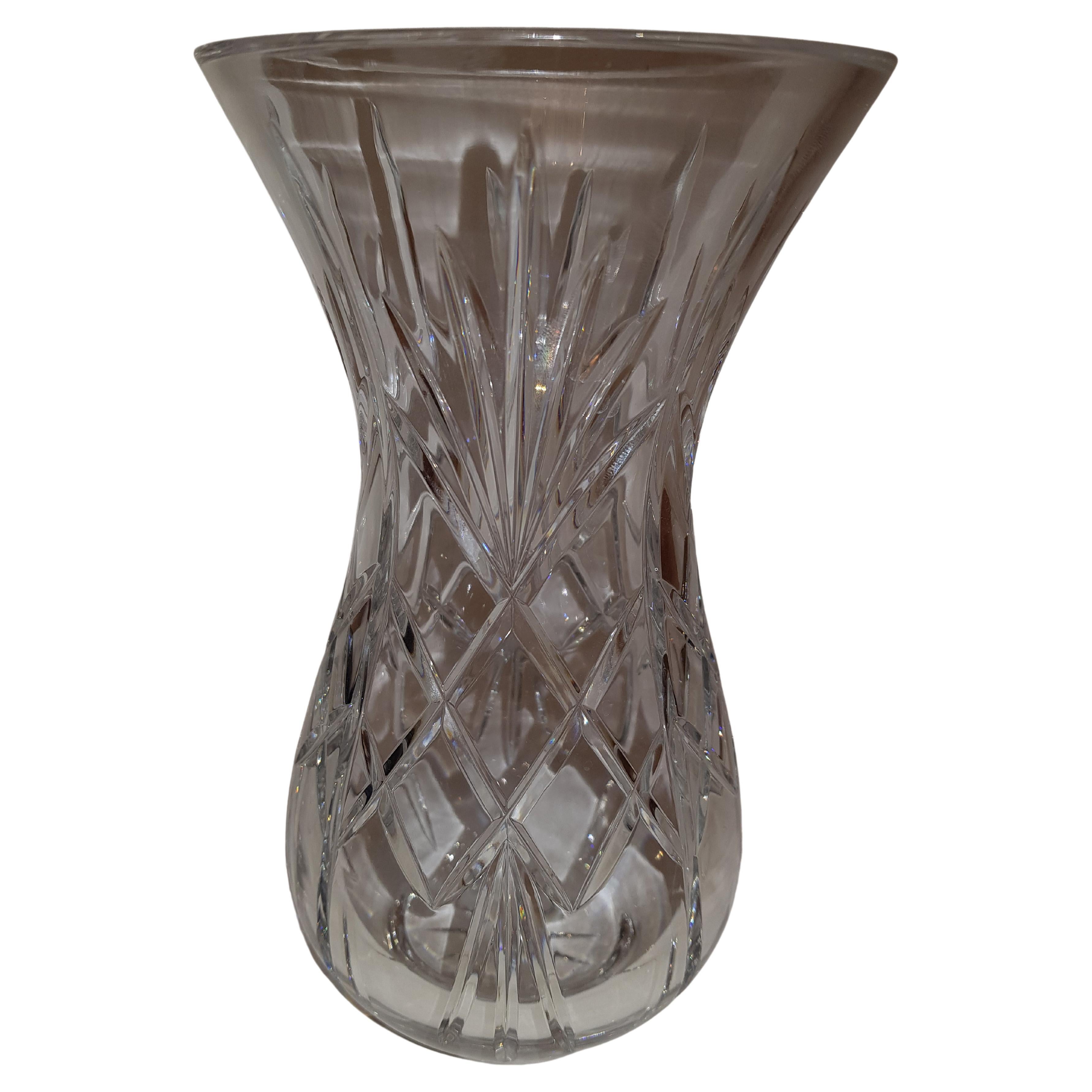 Crystal Vase Teal Large 1 by Isaac Monte at 1stDibs