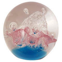 Vintage Vitange Murano Glass Abstract Paperweight