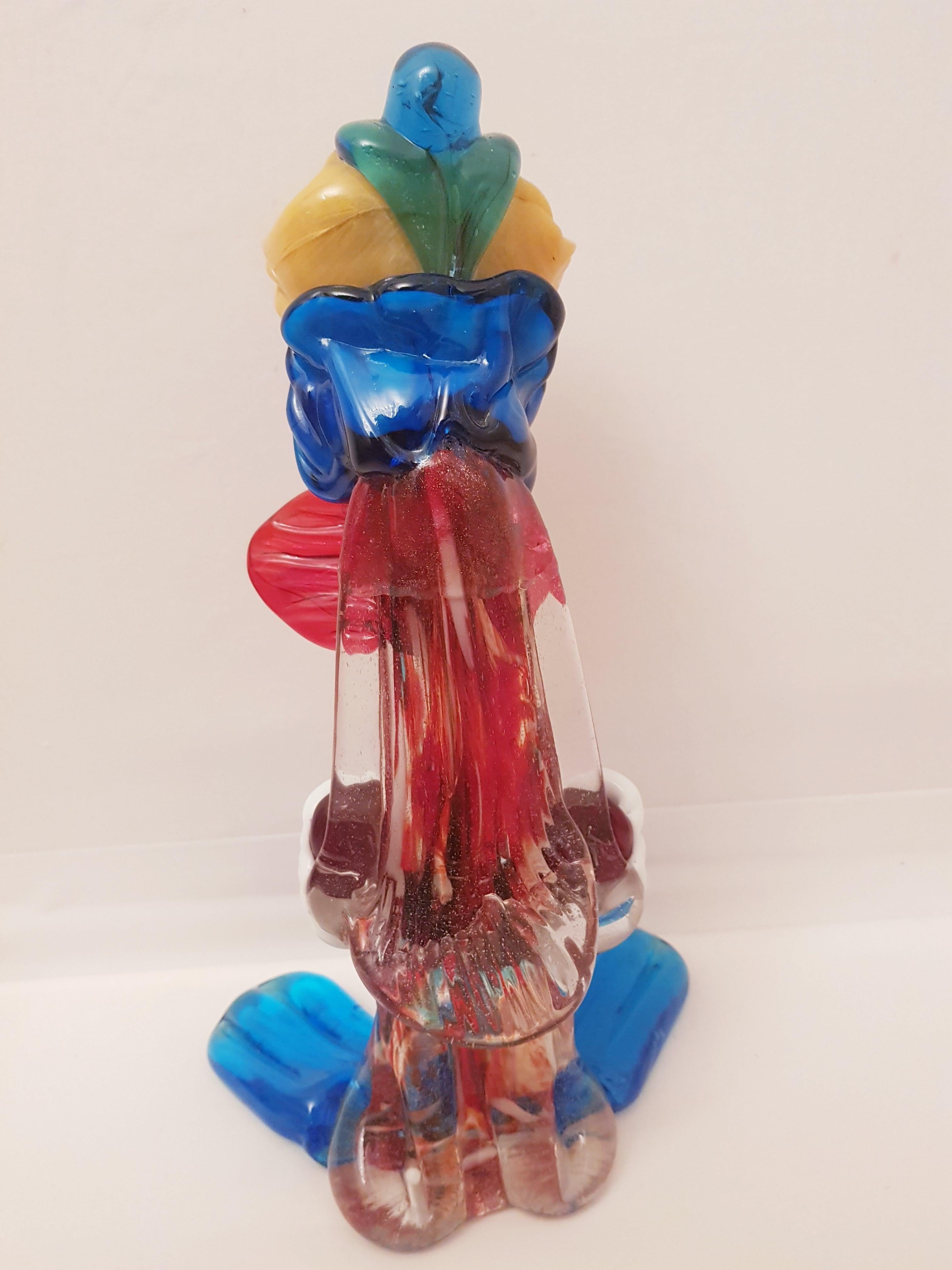 rare murano glass clowns 1950s