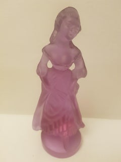 Frosted Murano Glass Neodymium Alexandrit Lady