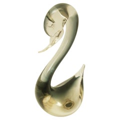 Vitange Murano Glass Somerso Swan