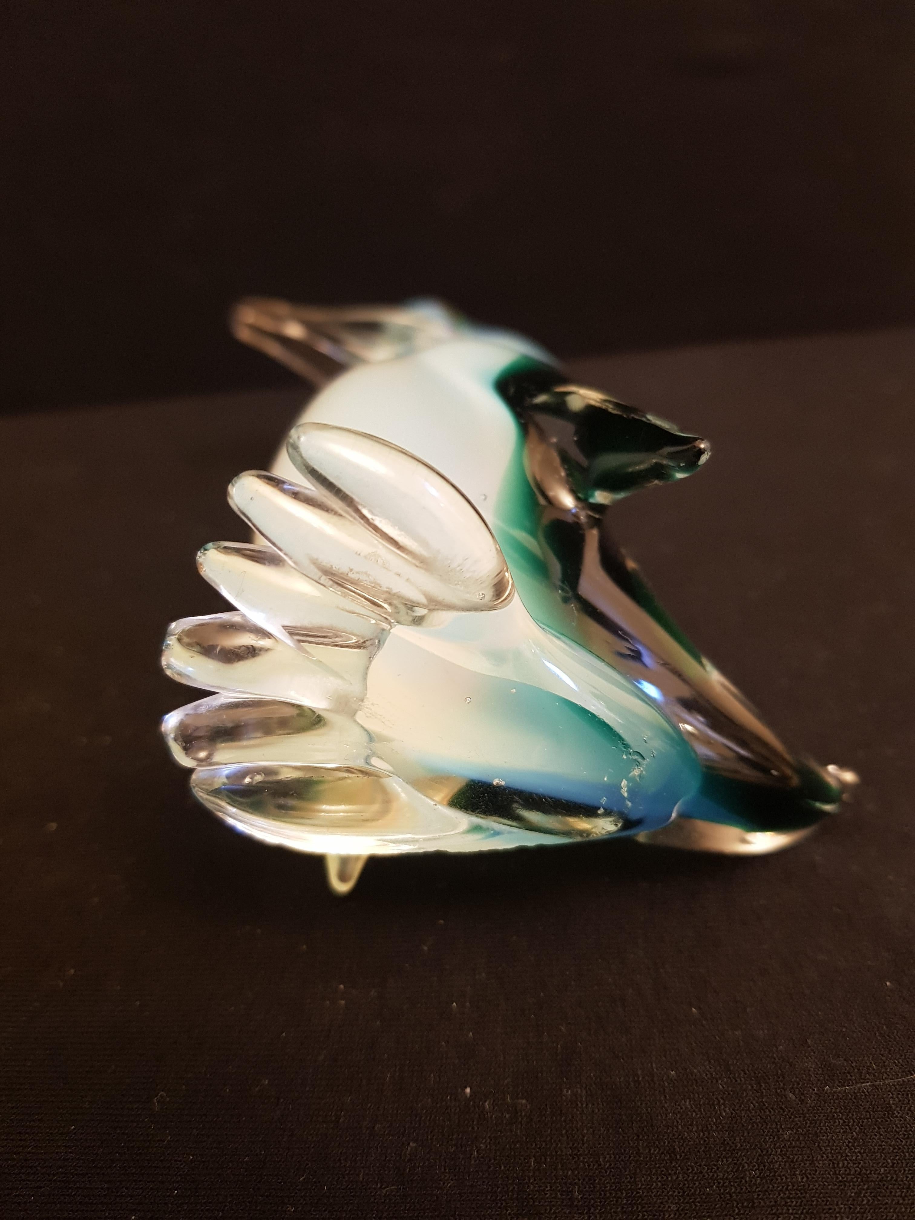 Vitange Murano Glass Sommerso Opaline Birds For Sale 1