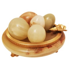 Vitange Onix Stone Bowl and Eggs