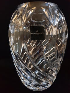 Vitange Royal Doulton Crystal Vase