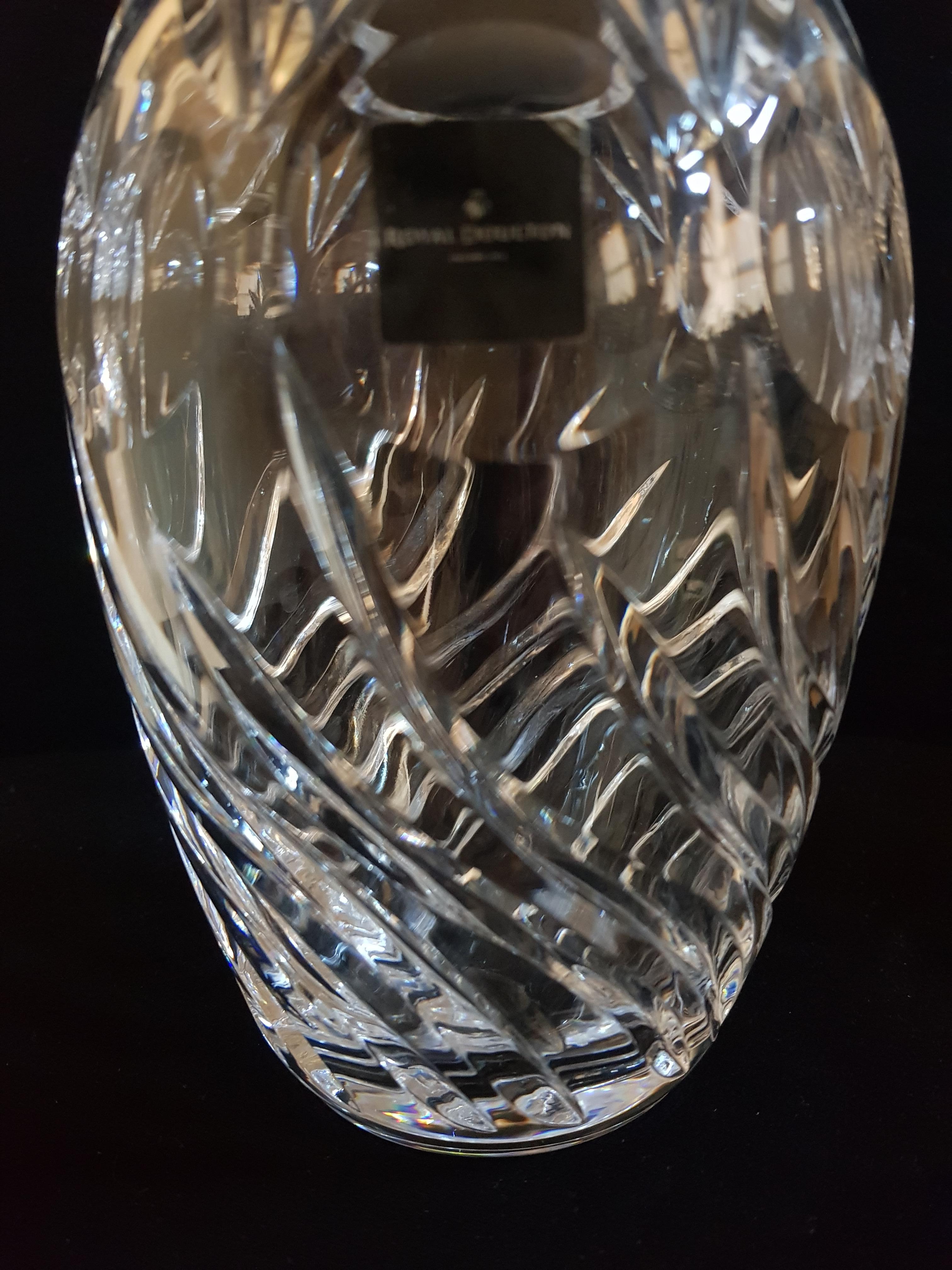 roayl doulton crystal vase