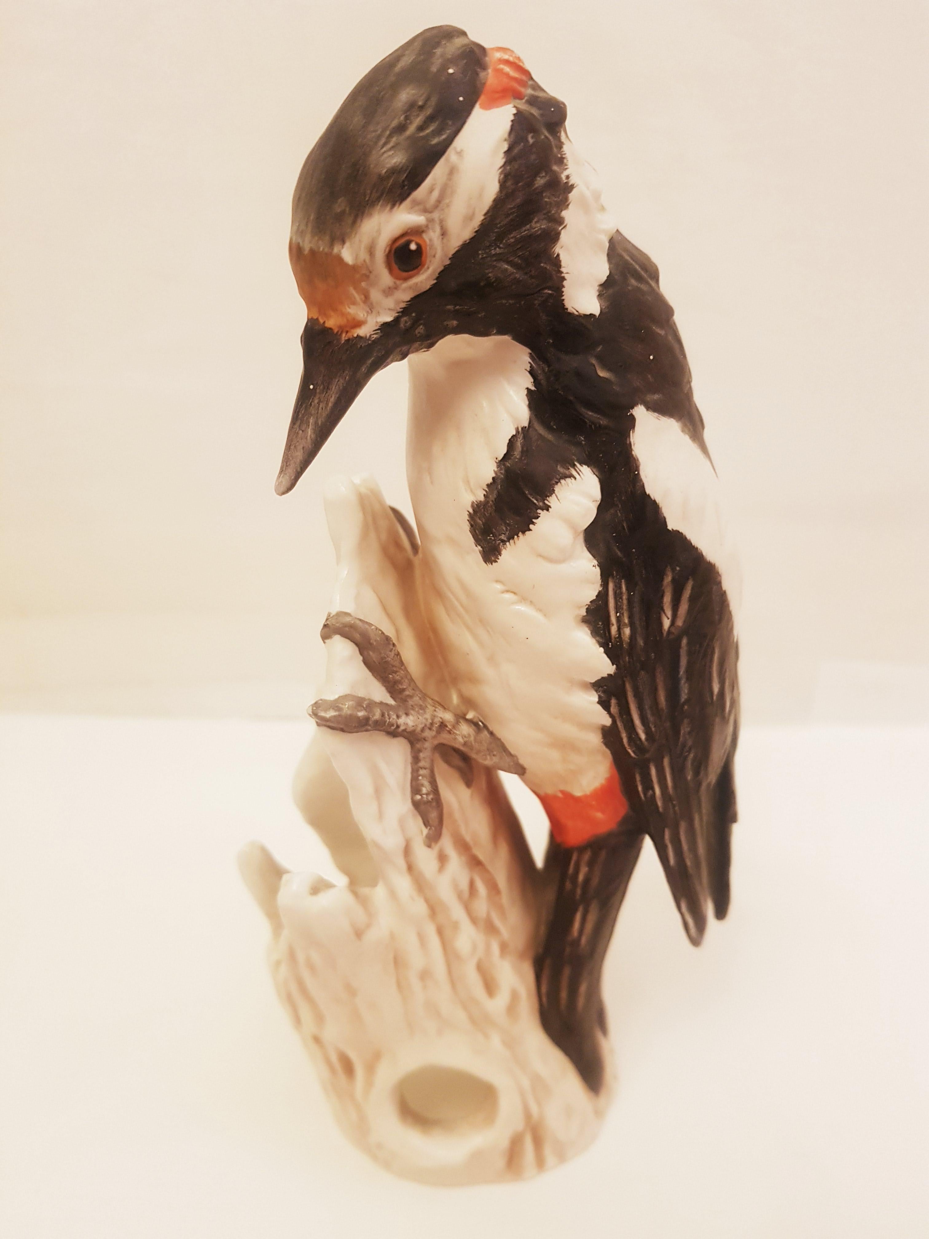 Beautiful Vitange W. Germany ceramic woodpecker Marched inside year 1967 by W. Goebel. Brilliant condition.