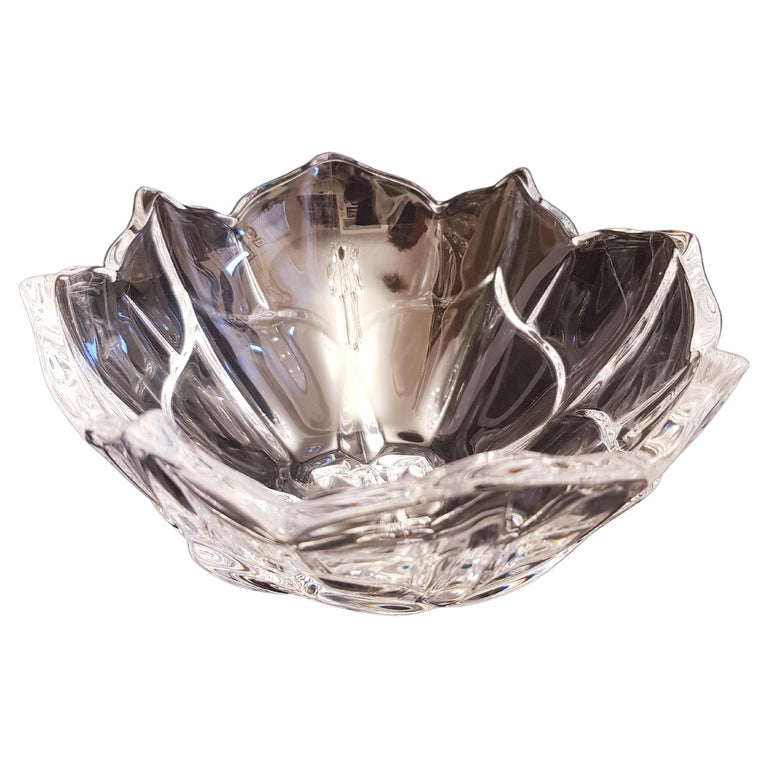 Vitange Waterford Marquis Crystal Bowl Signed For Sale