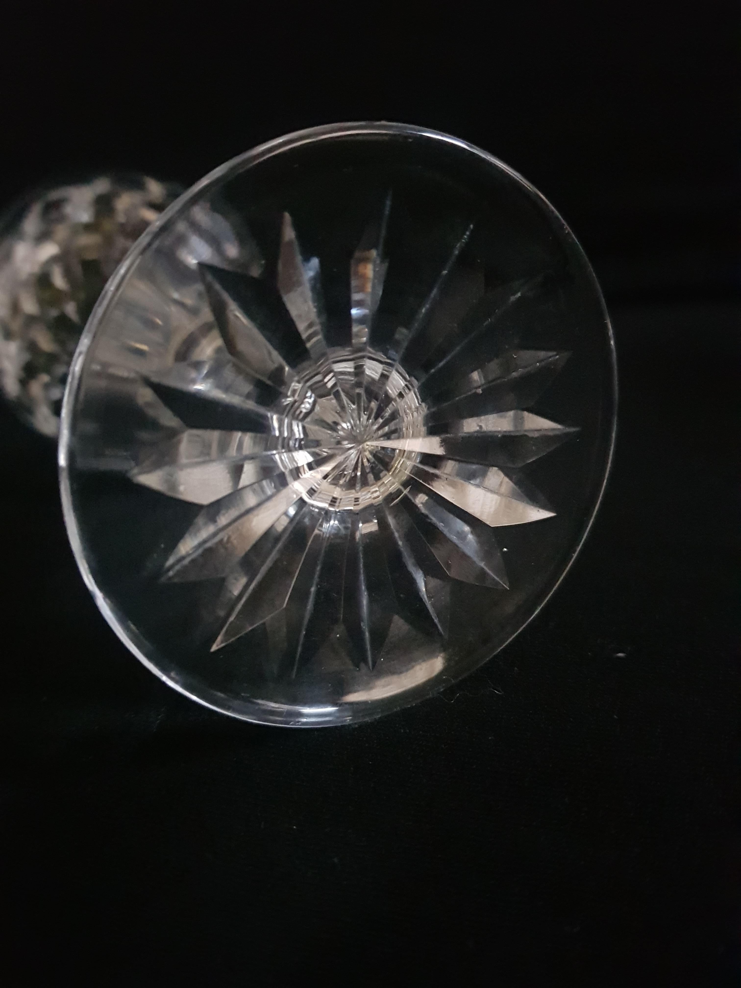 Vitange Webb Hand Cut Crystal Drinking Set For Sale 4