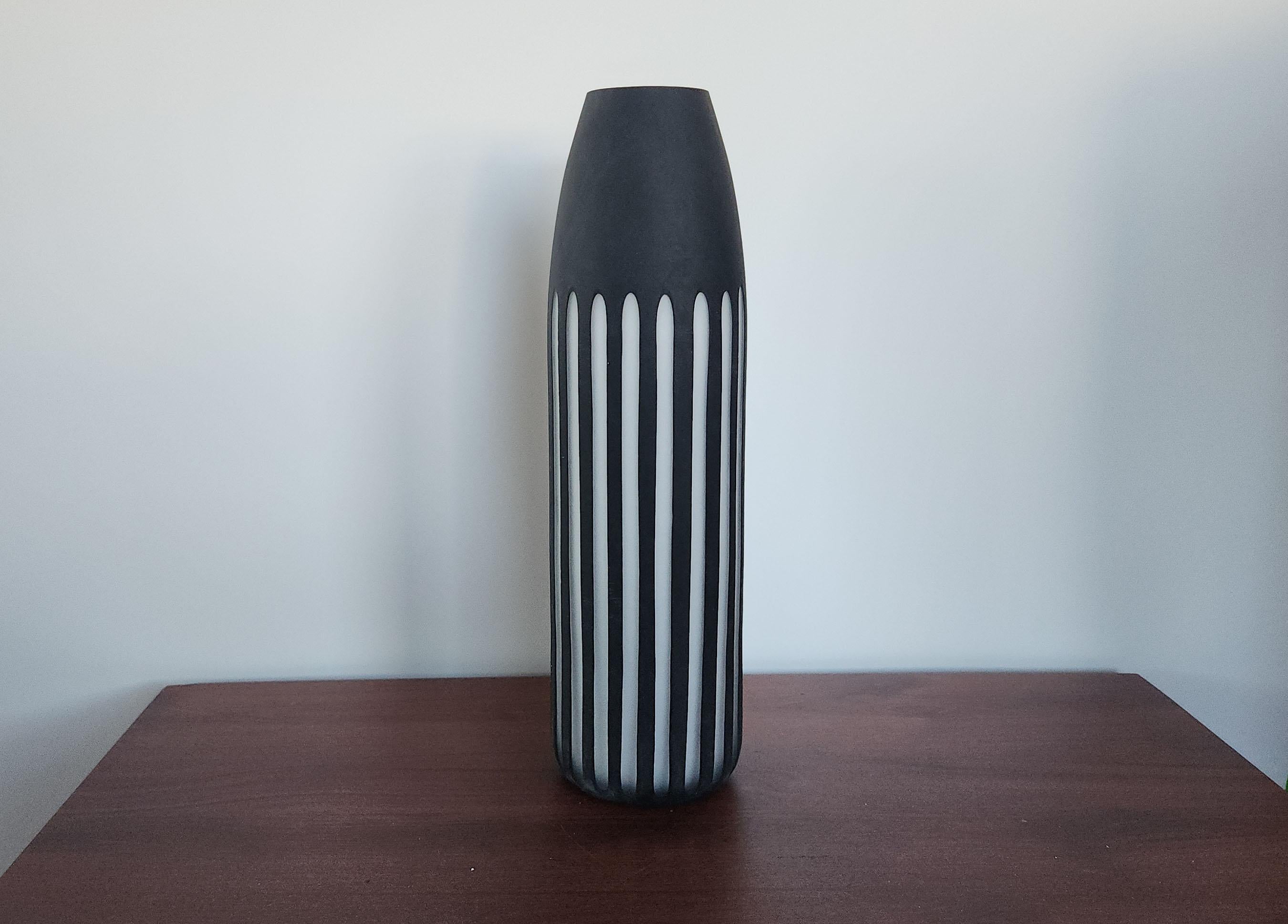 Moderne Vase Righi collection d'art verre Viterra en vente