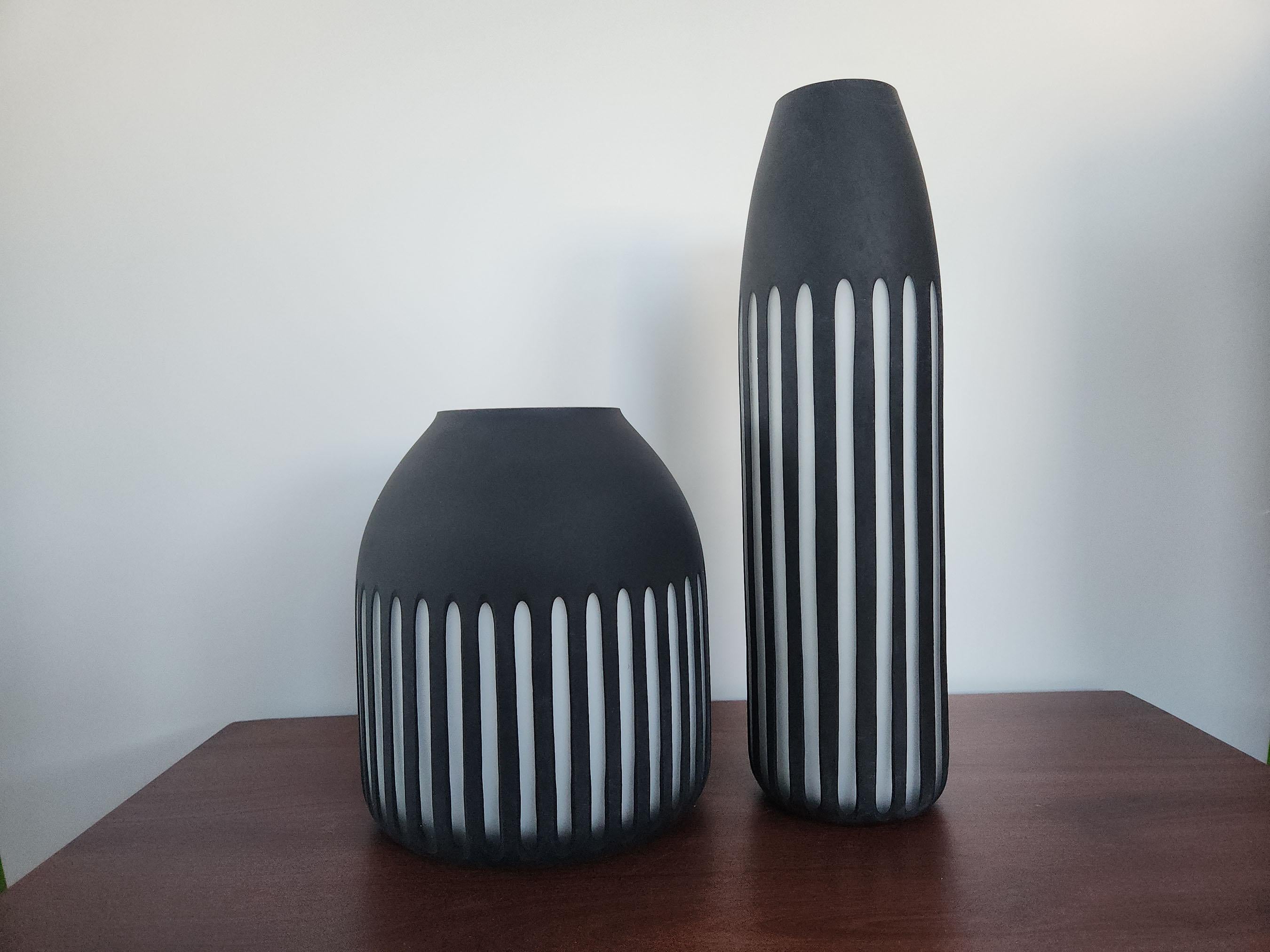 Vase Righi collection d'art verre Viterra Neuf - En vente à Stratford, CT