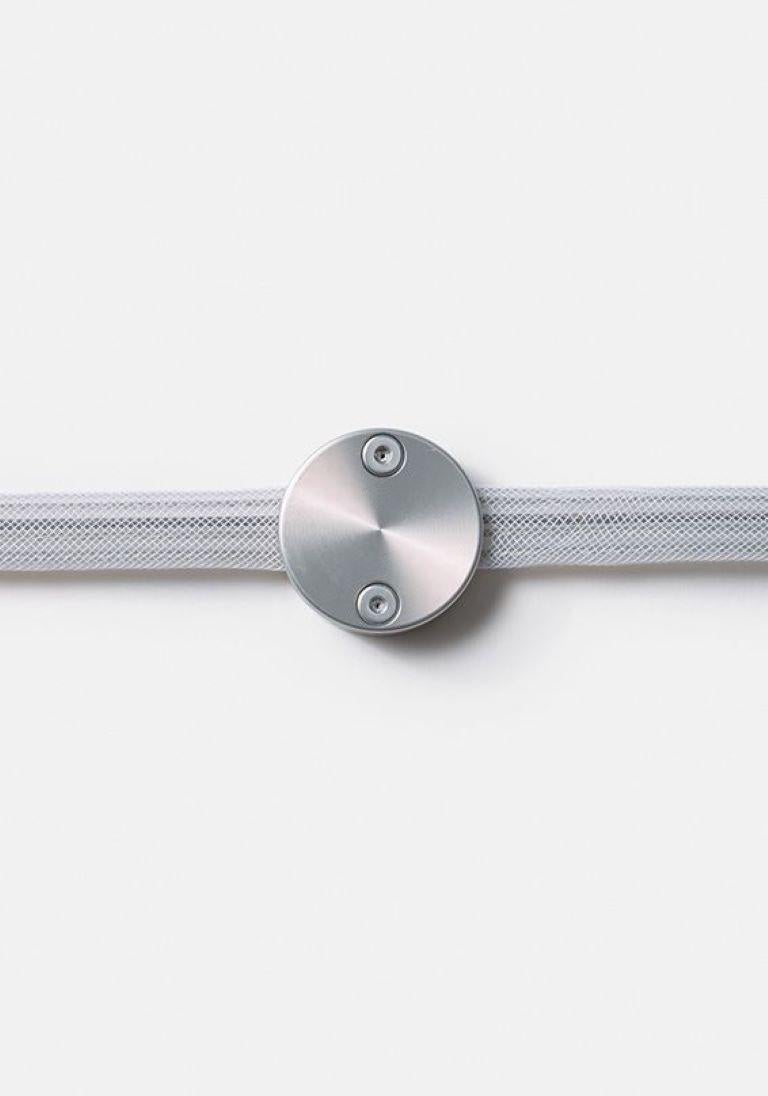 Lámpara Vitis 5 de RBW en vidrio soplado ahumado esmerilado y cable blanco en venta 5