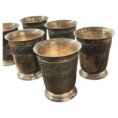 Vietnamese Soviet Cocktail Shaker Silver Set