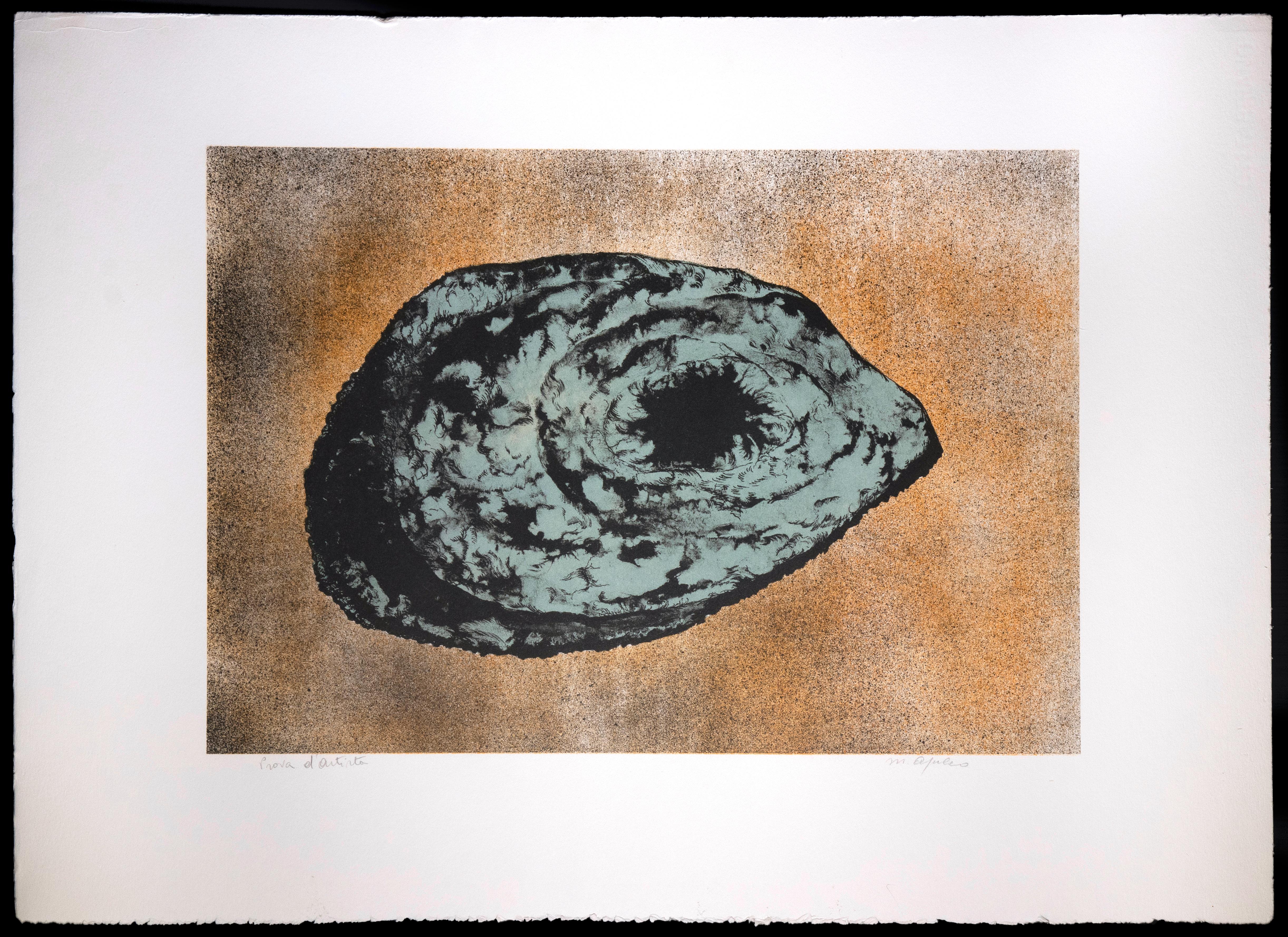 Asteroid - Lithographie originale de Vito Apuleo - 1970