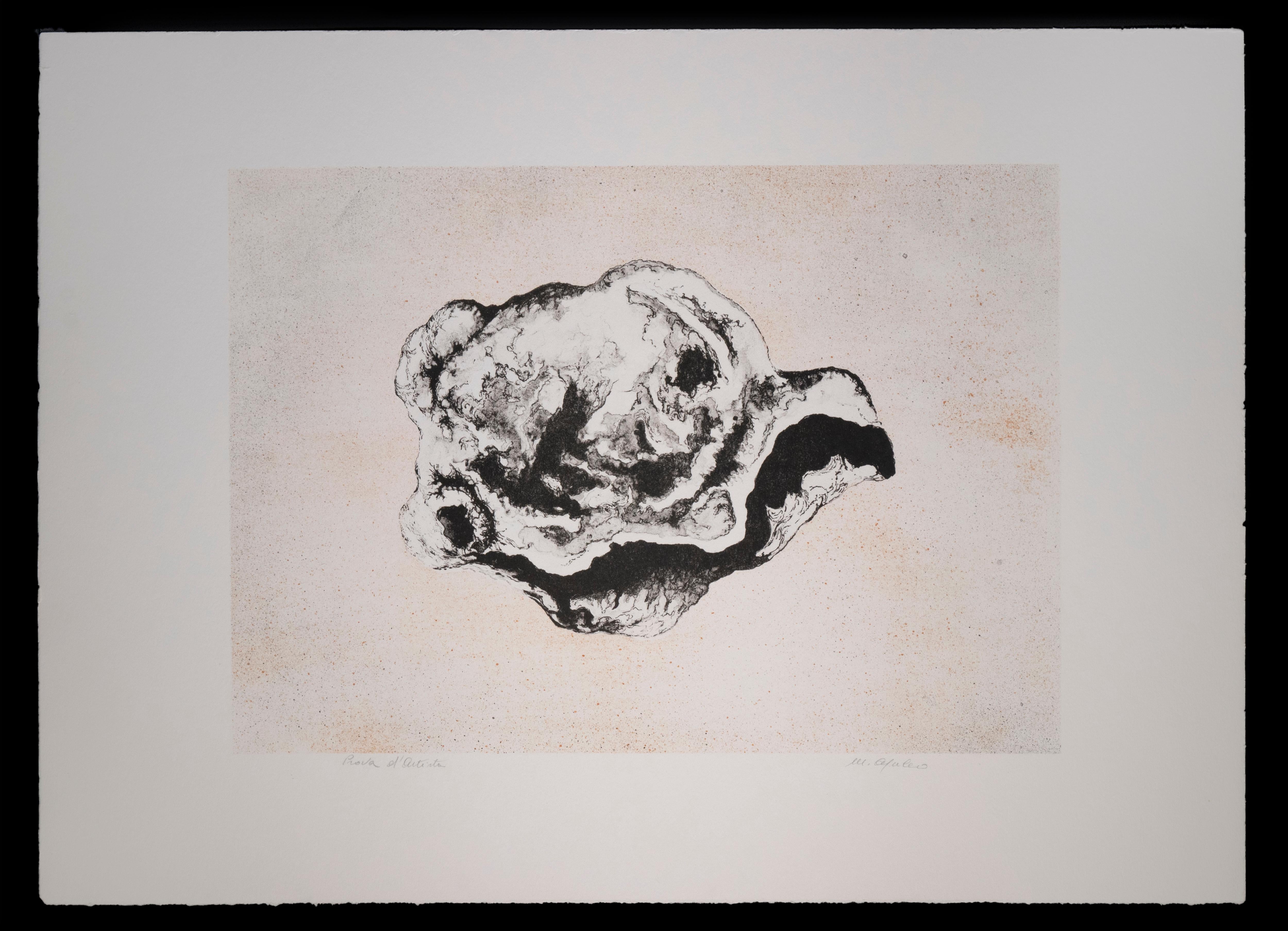 Cell - Lithographie d'origine de Vito Apuleo - 1970 environ