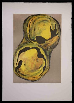 Cellula III - Original Lithograph by Vito Apuleo - 1970s