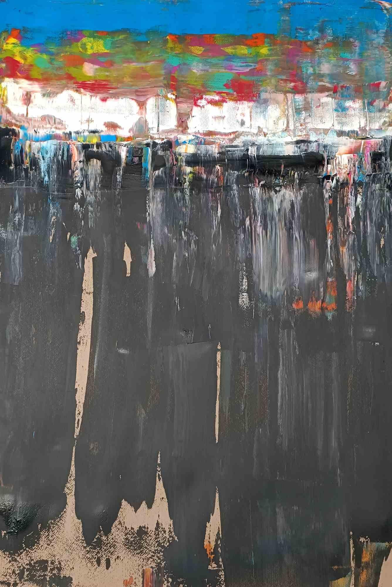 VITO DIFILIPPO Abstract Painting - Moodboard Alzheimer - Paint by Vito Difilippo - 2024