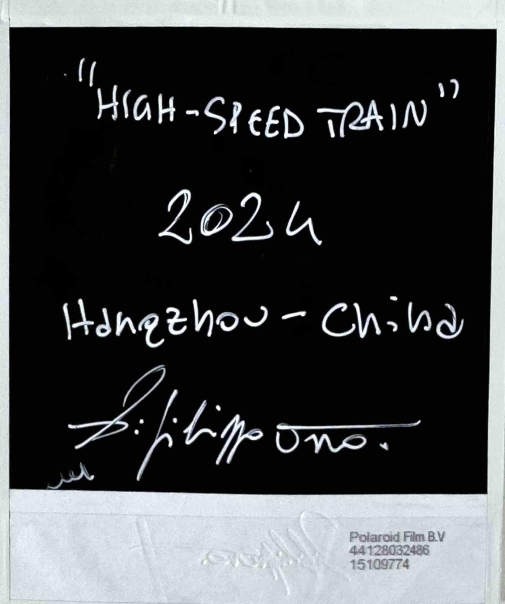 High-Speed train- Photograph by Vito Difilippo - 2024 - Gray Color Photograph by VITO DIFILIPPO