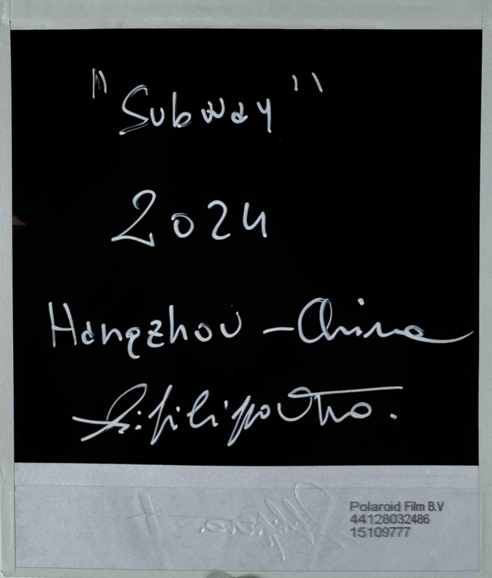 Subway - Photograph by Vito Difilippo - 2024 - Gray Color Photograph by VITO DIFILIPPO