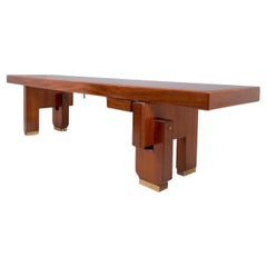 Vito SanGirardi Big dining table with brass feet