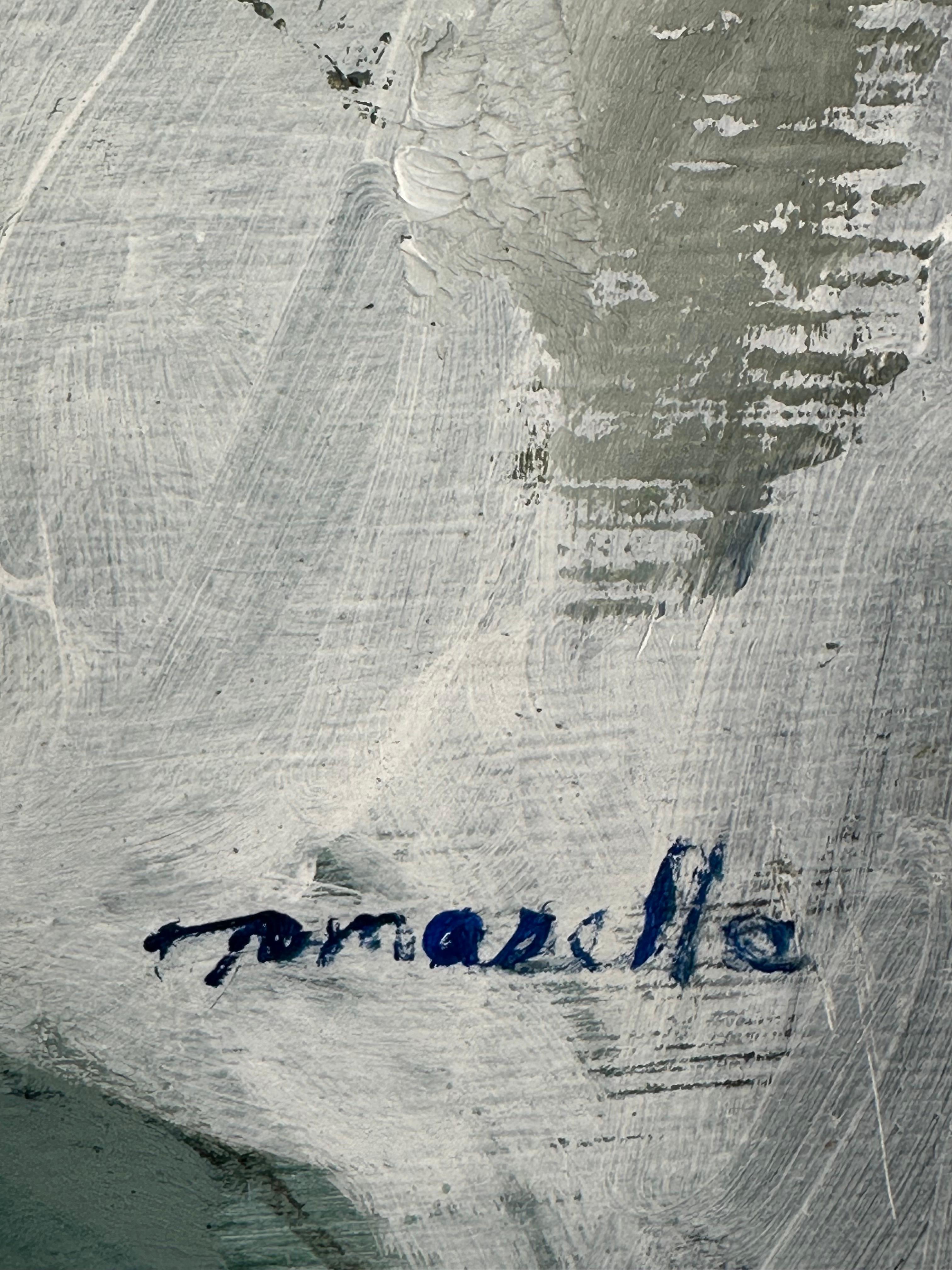 Retrato Masculino - Painting impresionista estadounidense de Vito Tomasello
