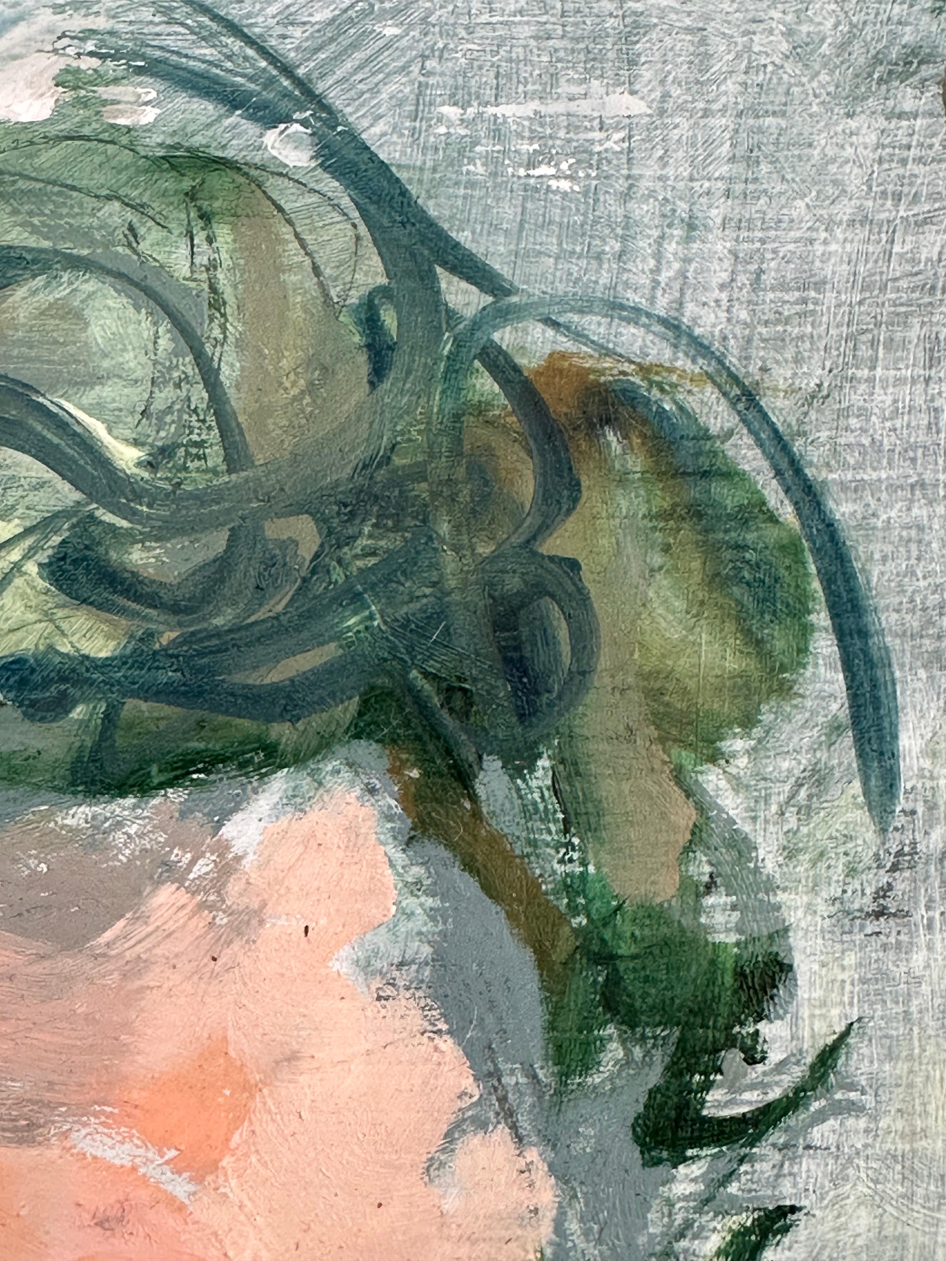 Preciosa ca. 1970  retrato del artista estadounidense Vito Tomasello. Óleo sobre panel de masonita de 10 x 12 pulgadas.  Firmado y fechado abajo a la derecha. 

Residente en Nueva York de toda la vida, Tomasello es conocido sobre todo por sus