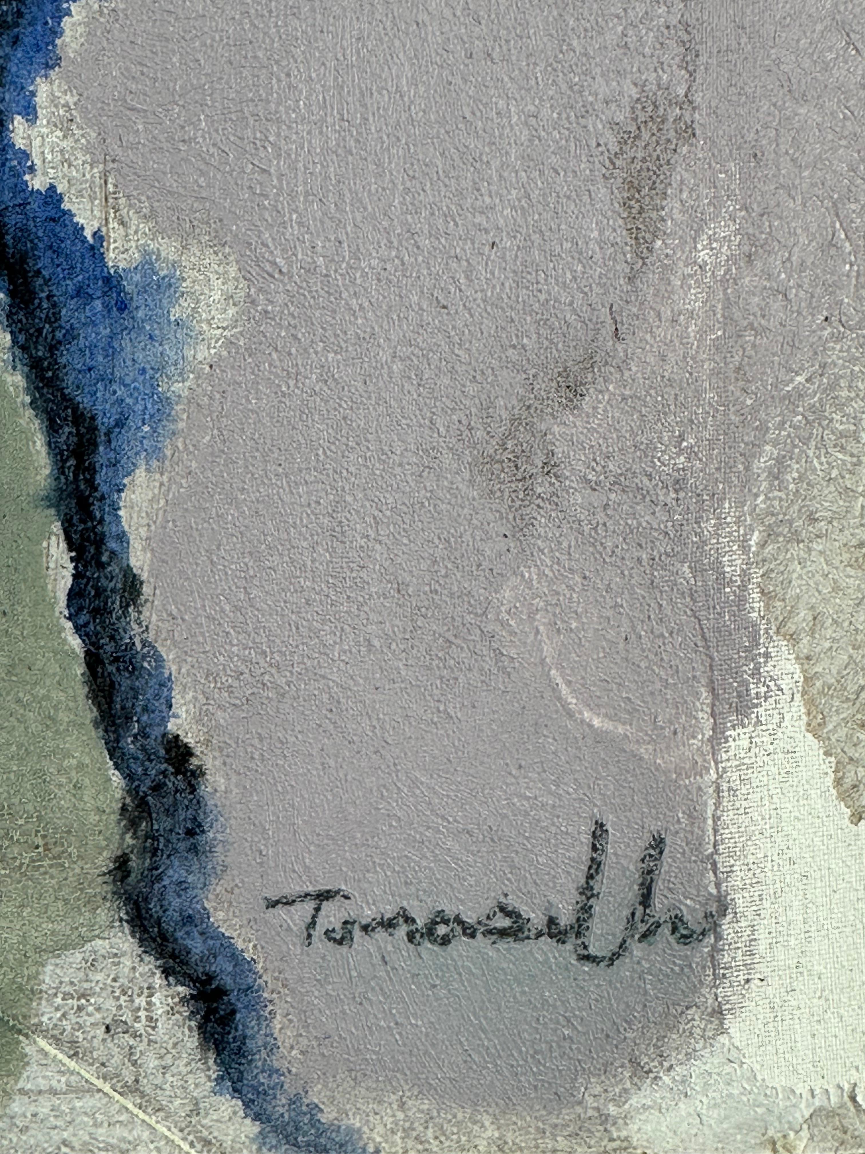 Jugador de billar (retrato masculino) - Painting Surrealista de Vito Tomasello