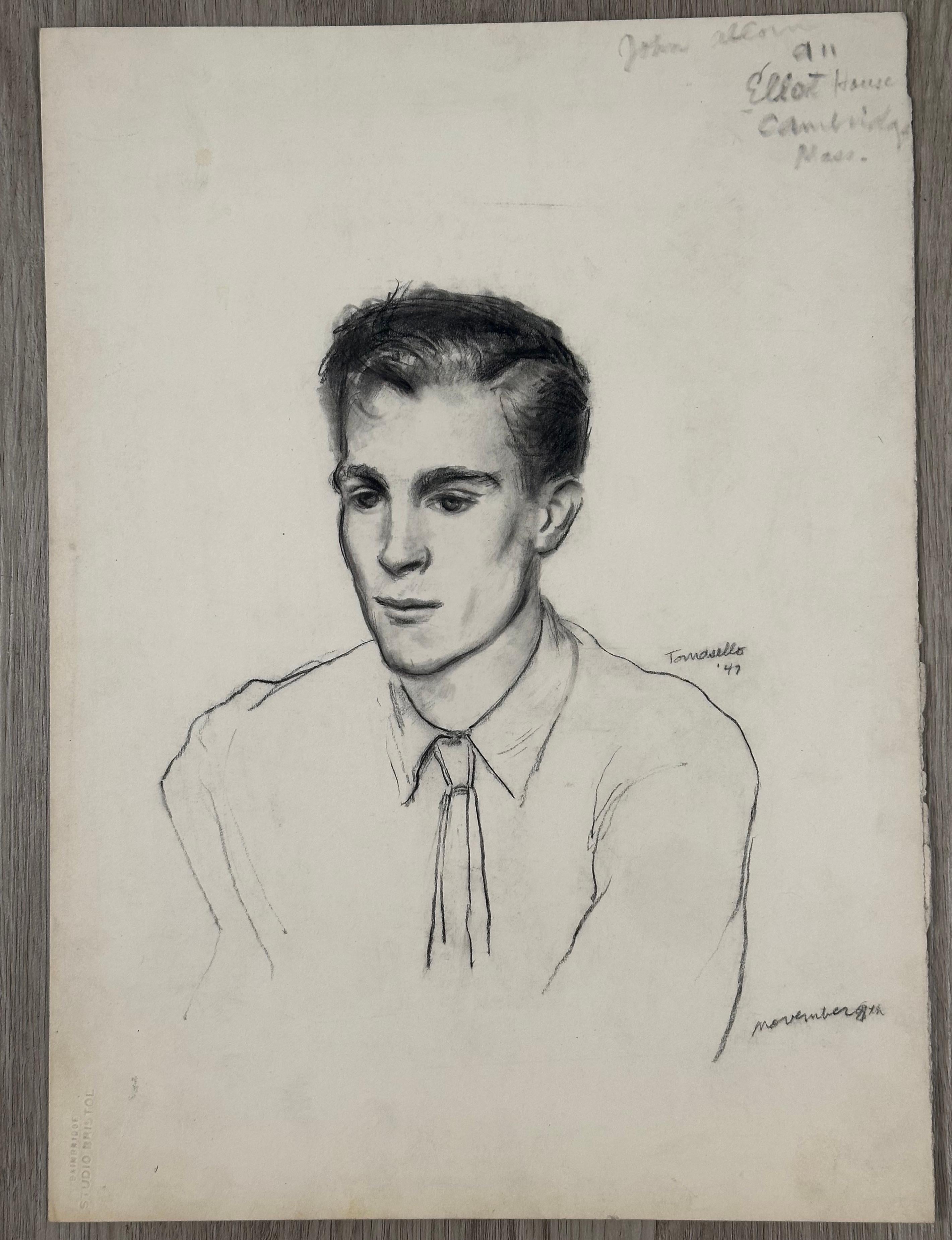 Portrait Painting di Vito Tomasello - Ritratto di giovane uomo