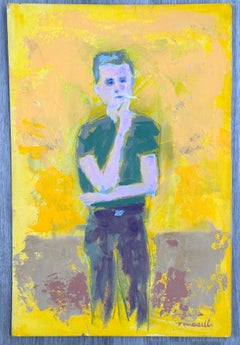 Retrato de joven fumando