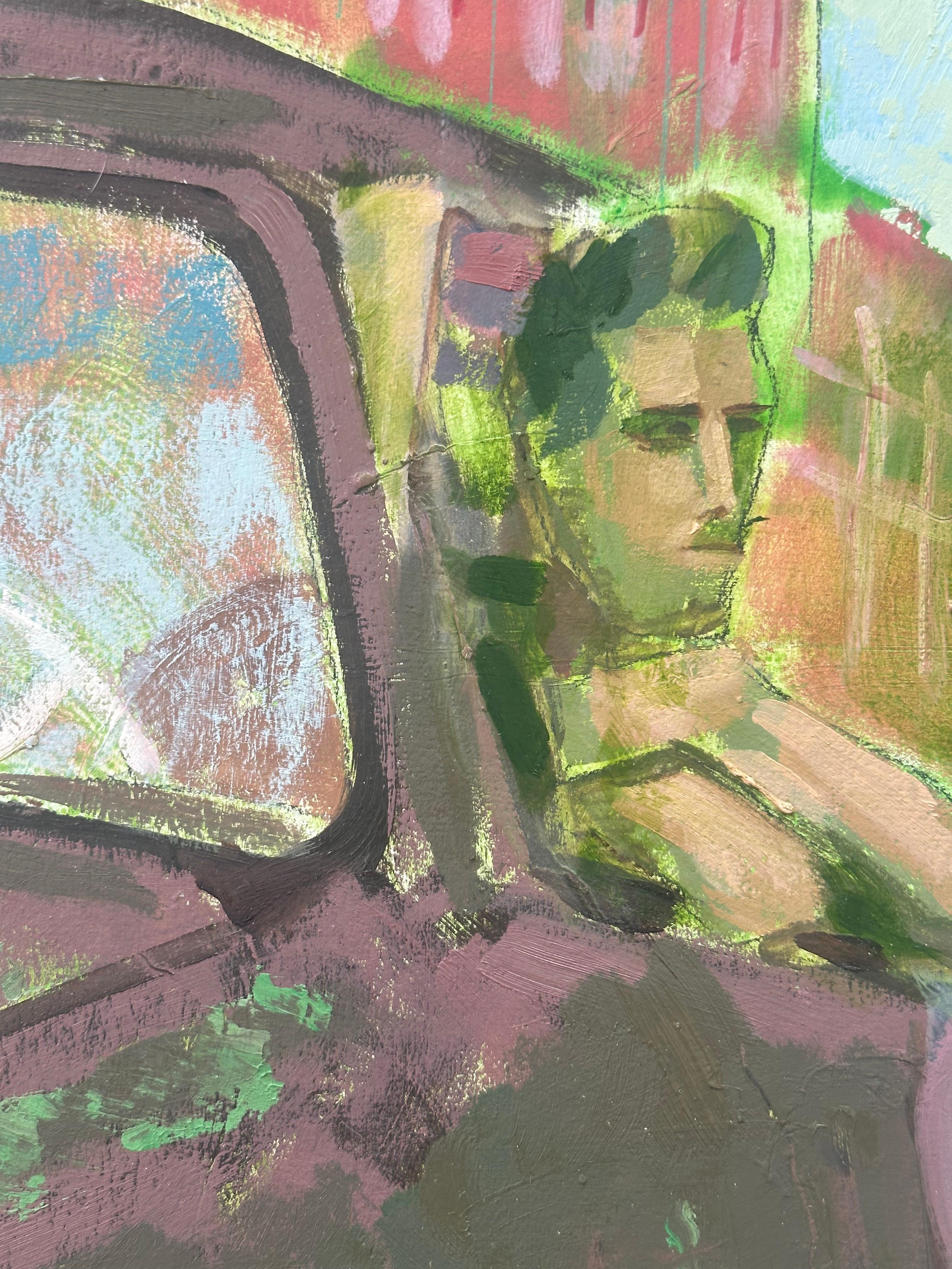 Tres jóvenes - Painting Abstracto de Vito Tomasello