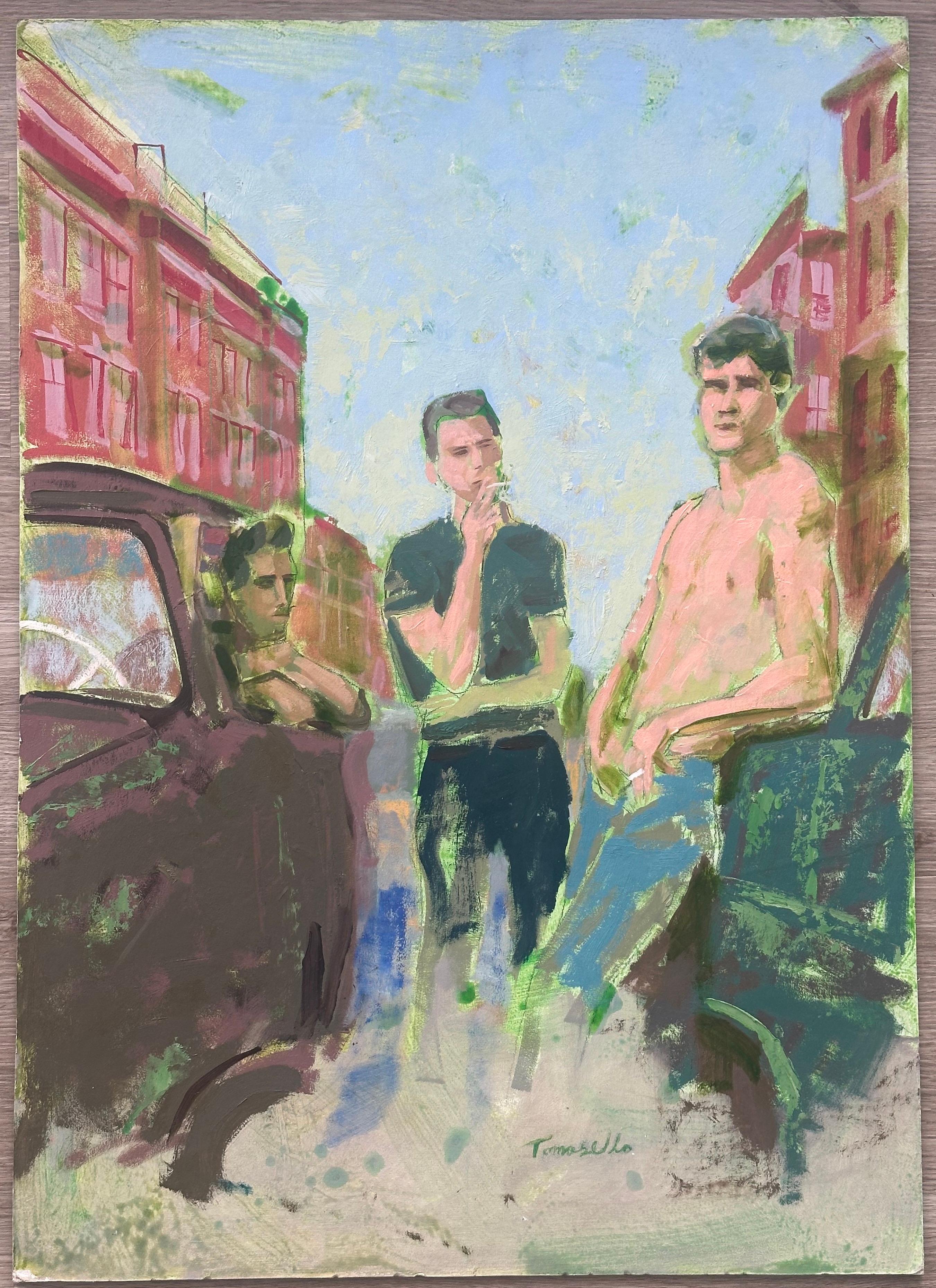 Abstract Painting de Vito Tomasello - Tres jóvenes
