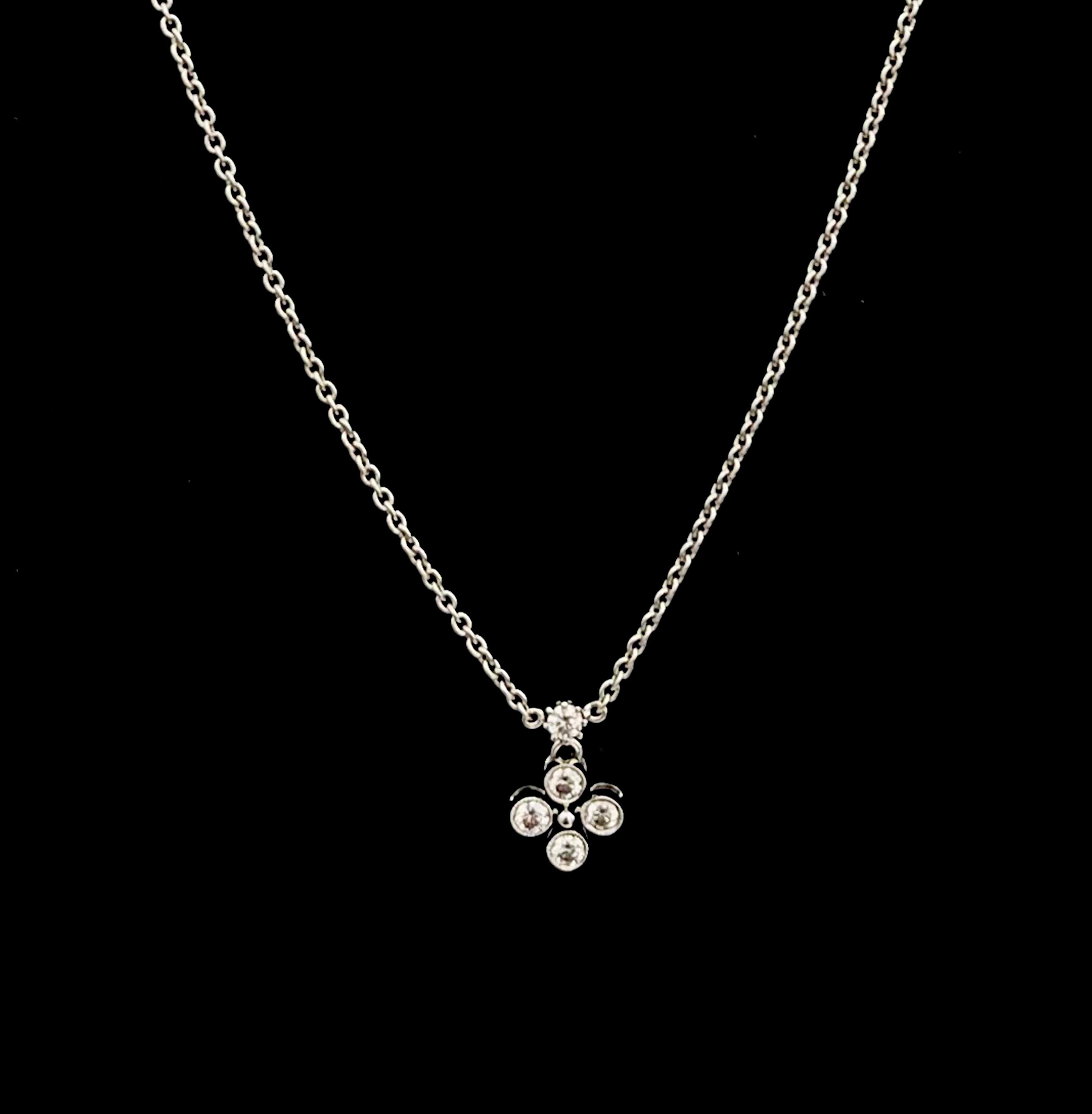 Artisan 18 Karat Diamond Necklace For Sale