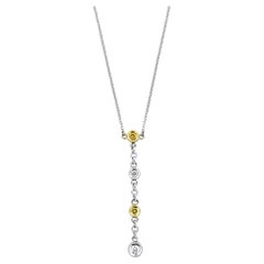 Vitolo 18 Karat Gold Diamond Bezel Necklace