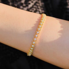 Pulsera de diamantes de oro de 18 quilates Vitolo