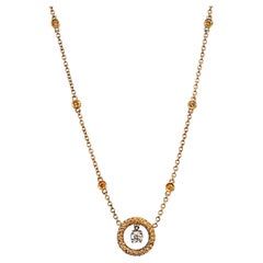 Vitolo Collier circulaire en or 18 carats avec diamants