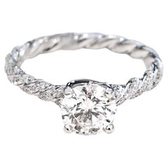 Vitolo 18 Karat Gold Diamond Engagement Ring