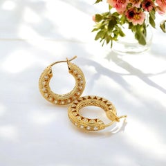 Boucles d'oreilles en or 18 carats avec diamants Vitolo