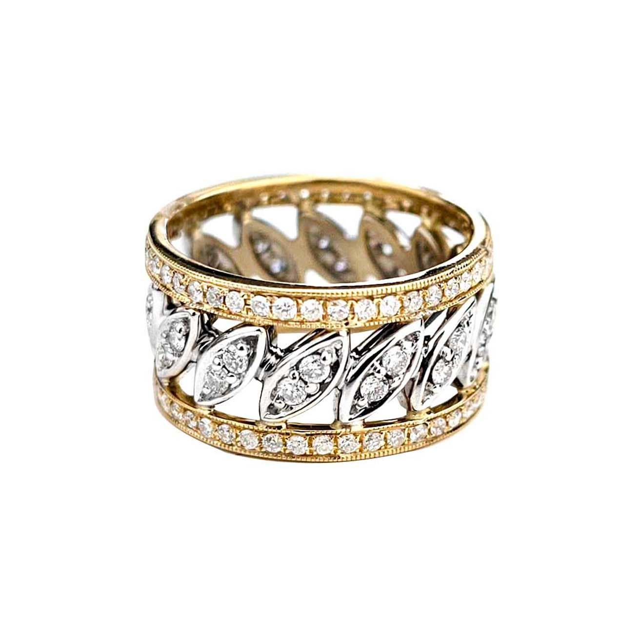 Vitolo 18 Karat Gold Diamond Ring In New Condition For Sale In Los Angeles, CA
