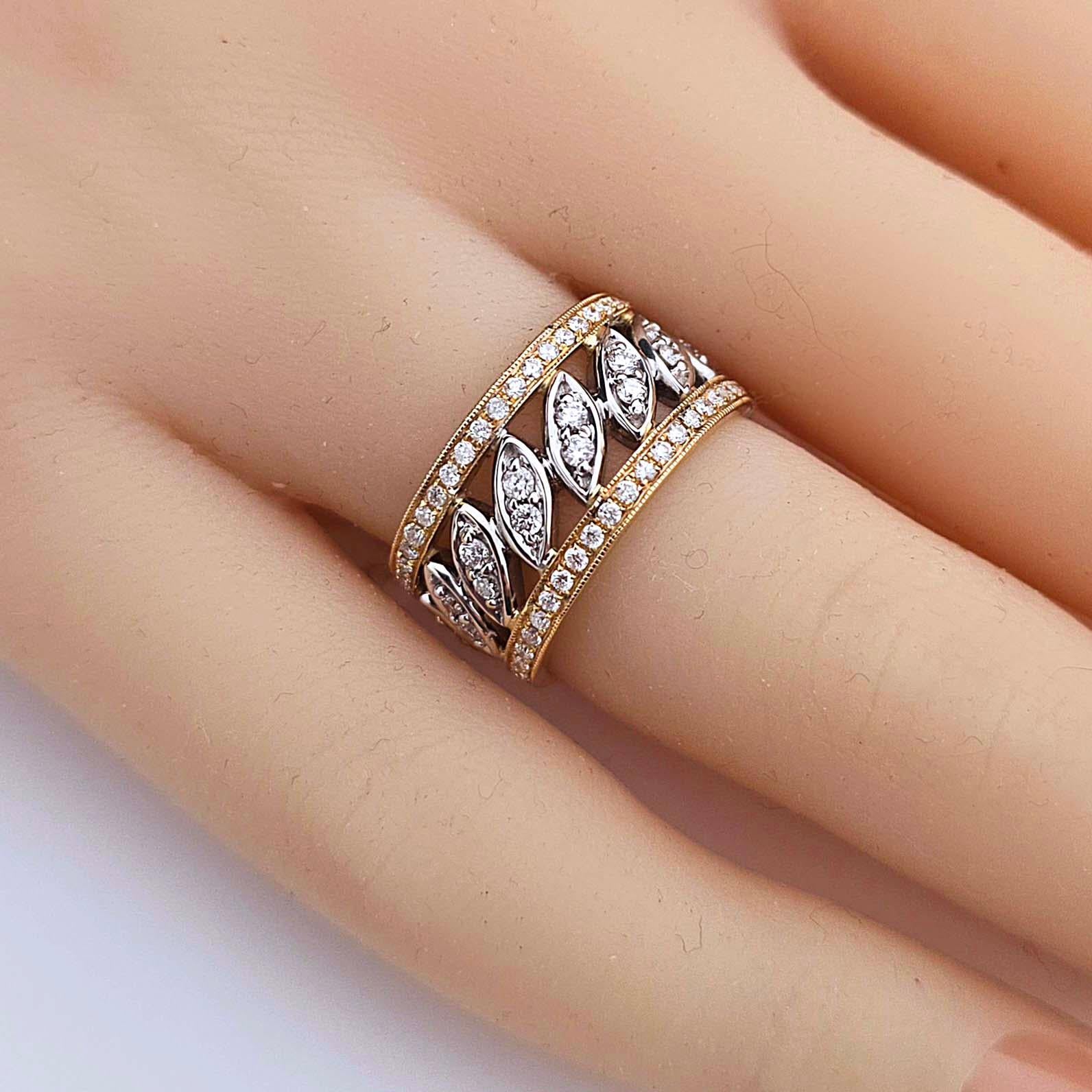 Vitolo 18 Karat Gold Diamond Ring For Sale 1